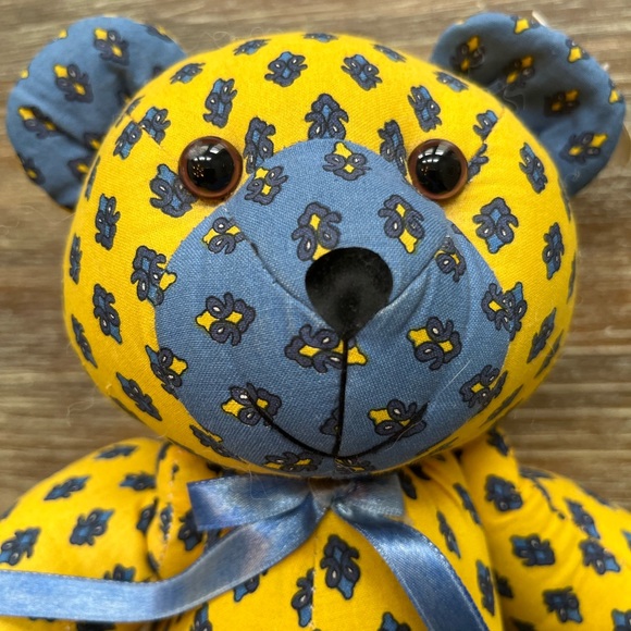 LES FANNETTES FABRIC TEDDY BEAR - Picture 4 of 7